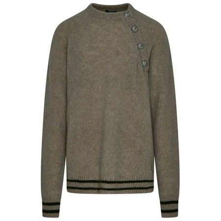 BALMAIN Maglia In Misto Lana Beige