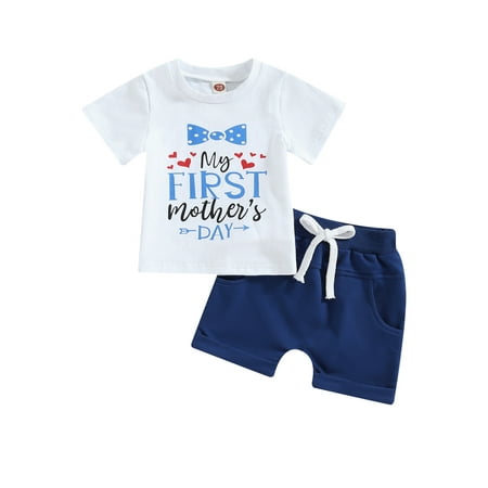 Licupiee My First Mothers/Fathers Day Outfit Newborn Baby Boy Short Sleeve T-Shirt Top Letter Shorts Set 2Pcs Summer Clothes
Licupiee My First Mothers/Fathers Day Outfit Newborn Baby Boy Short Sleeve T-Shirt Top Letter Shorts Set 2Pcs Summer Clothes