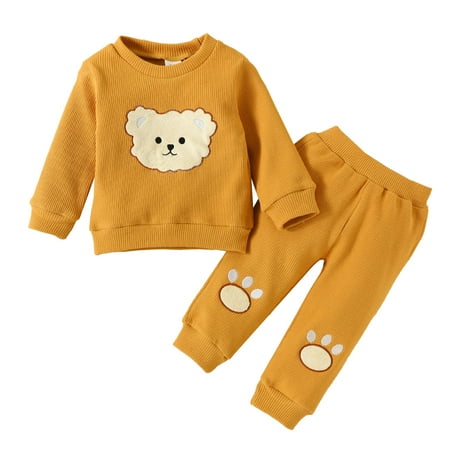 Mew Born Toddler Boys Girls Long Sleeve Cartoon Bear Embroidered T Shirt Tops Pullover Pants Outfits Receiving Blanket Girl
Mew Born Toddler Boys Girls Long Sleeve Cartoon Bear Embroidered T Shirt Tops Pullover Pants Outfits Receiving Blanket Girl