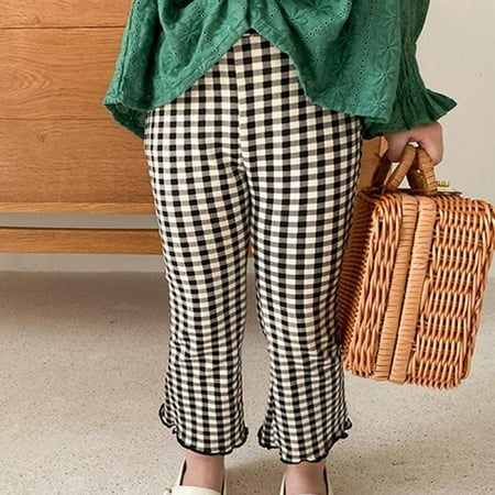 Bullpiano Baby Girl Clothes Korean Plaid High Elastic Knitted Flared Pants Spring Girls Slim Fit Pants 1-9T Kids Trousers Outfit
Bullpiano Baby Girl Clothes Korean Plaid High Elastic Knitted Flared Pants Spring Girls Slim Fit Pants 1-9T Kids Trousers Outfit