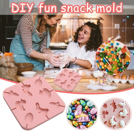 TANGNADE Eggs Lollipop Easter Carrot Silicone Eggs Rabbit Chocolate Cake Mould Cake Mould