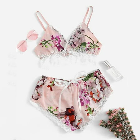SELONE Pajama Set for Women Plus Size Lingerie Womens Lace Satin with Shorts Cami Deep V Ladies Fashion Print Erotic sole Top Short Pajama Suit for Valentines Day Anniversary Wedding Honeymoon Pink XL
SELONE Pajama Set for Women Plus Size Lingerie Womens Lace Satin with Shorts Cami Deep V Ladies Fashion Print Erotic sole Top Short Pajama Suit for Valentines Day Anniversary Wedding Honeymoon Pink XL