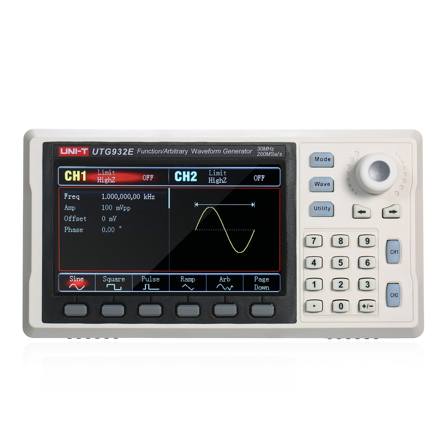 UNI T Function Arbitrary Waveform Generator 30MHz DDS Dual Channel