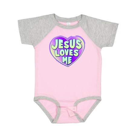 Inktastic Jesus Loves Me Gift Baby Boy or Baby Girl Bodysuit