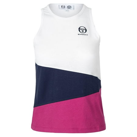 Sergio Tacchini Women`s Racquet Tennis Tank White ( SMALL )