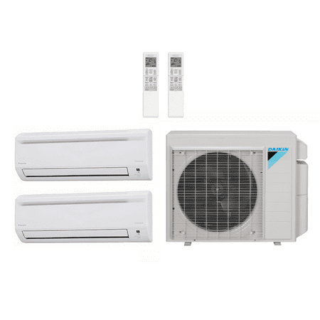 Daikin 18 000 Btu 17.9 Seer 2-Zone Mini Split Heat Pump System - 9K-9K - 3MXS24RMVJU - FTXS09LVJU - FTXS09LVJU
Daikin 18 000 Btu 17.9 Seer 2-Zone Mini Split Heat Pump System - 9K-9K - 3MXS24RMVJU - FTXS09LVJU - FTXS09LVJU