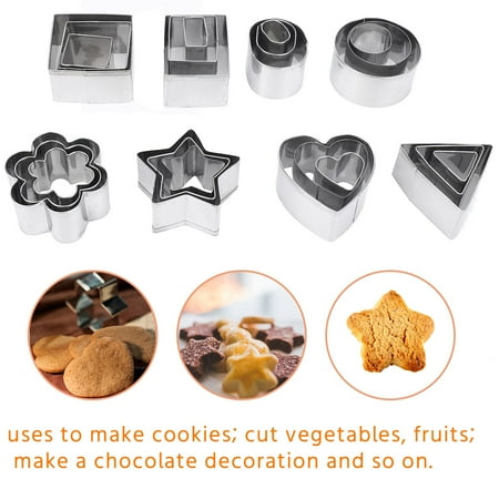 Cookie Cutter Stainless Steel 24 PCS Cookie Cake Cutters with Box DIY Mini Cookie Cutter with Heart Star Triangle-Shape Ellipse Flowers Rectangle Shape
Cookie Cutter Stainless Steel 24 PCS Cookie Cake Cutters with Box DIY Mini Cookie Cutter with Heart Star Triangle-Shape Ellipse Flowers Rectangle Shape