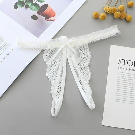 DENGDENG Womens Thongs Floral G String Thongs for Women Open Crotch Sexy Lace Panties See Through Low Waisted G-String
DENGDENG Womens Thongs Floral G String Thongs for Women Open Crotch Sexy Lace Panties See Through Low Waisted G-String