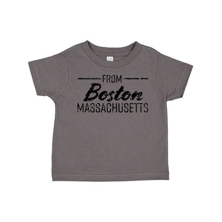 Inktastic From Boston Massachusetts in Black Distressed Text Gift Toddler Boy or Toddler Girl T-Shirt
Inktastic From Boston Massachusetts in Black Distressed Text Gift Toddler Boy or Toddler Girl T-Shirt