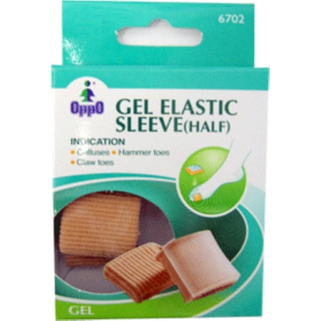 Oppo Half Gel Toe Elastic Sleeve, Medium (6702) 2 ea (Pack of 4)