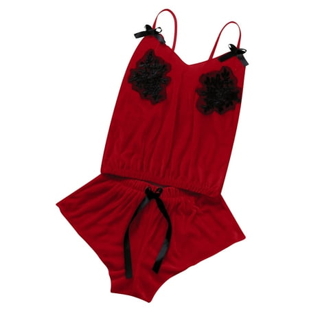 JeashCHAT Lingerie for Women Sexy Naughty Women V-Neck Velvet Sexy Stain Pajamas Bowknot Shorts Set
JeashCHAT Lingerie for Women Sexy Naughty Women V-Neck Velvet Sexy Stain Pajamas Bowknot Shorts Set