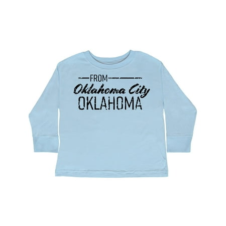 Inktastic From Oklahoma City Oklahoma in Black Distressed Text Gift Toddler Boy or Toddler Girl Long Sleeve T-Shirt
Inktastic From Oklahoma City Oklahoma in Black Distressed Text Gift Toddler Boy or Toddler Girl Long Sleeve T-Shirt