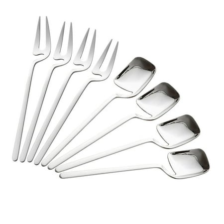 8pcs Tea Dessert Fork Spoon Set Stainless Steel Hanging Cup Long Handle Mini
8pcs Tea Dessert Fork Spoon Set Stainless Steel Hanging Cup Long Handle Mini