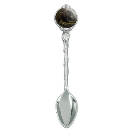 Black Bear Cub in the Morning Novelty Collectible Demitasse Tea Coffee Spoon