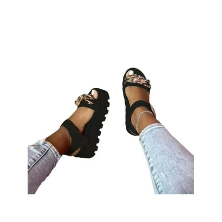 Avamo Ladies Travel Comfy Wedge Sandals Lady Antiskid Platform Shoes Lightweight Thick Sole
Avamo Ladies Travel Comfy Wedge Sandals Lady Antiskid Platform Shoes Lightweight Thick Sole