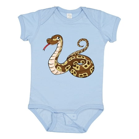 Inktastic Cute and Cuddly Ball Python Snake Gift Baby Boy or Baby Girl Bodysuit