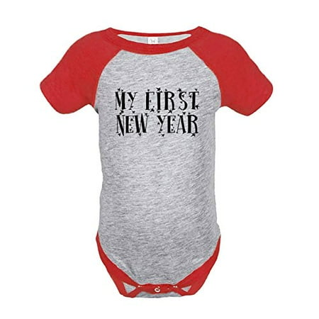 7 ate 9 Apparel Kids First New Year s Eve Red Raglan Onepiece 
7 ate 9 Apparel Kids First New Year s Eve Red Raglan Onepiece