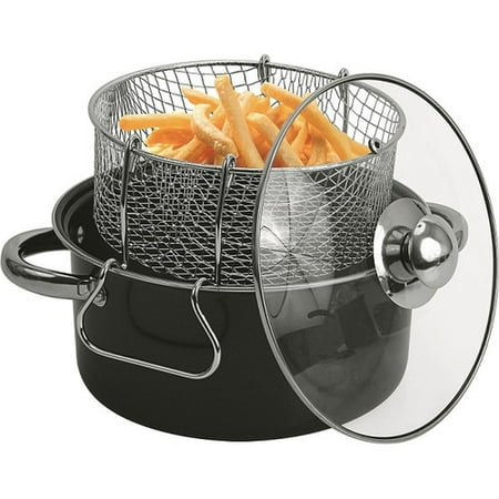 Wee's Beyond 4.3 Liter Nonstick Carbon Steel Deep Fryer Set
