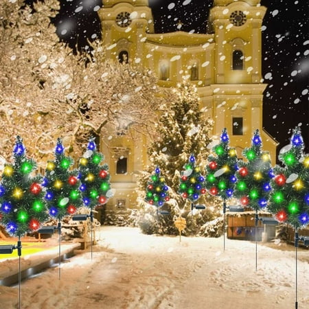 Fall Gardening Tools Solar Christmas Tree Lights Garden Decoration Ground Plug Led Color Lights Outdoor Lights With Bells And Chinese Knot Bow And Christmas Tree Top Star 2PCS
Fall Gardening Tools Solar Christmas Tree Lights Garden Decoration Ground Plug Led Color Lights Outdoor Lights With Bells And Chinese Knot Bow And Christmas Tree Top Star 2PCS
