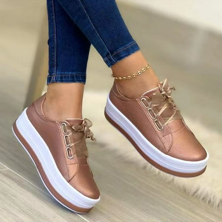 Goulian Women s PU Shoes Lace Up Round Toe Platform Walking Shoes Anti Slip Fashionable
Goulian Women s PU Shoes Lace Up Round Toe Platform Walking Shoes Anti Slip Fashionable