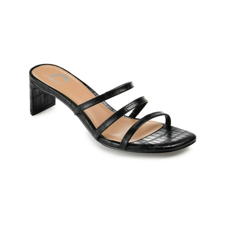 Journee Collection Womens Hariett Embossed Slip On Mules