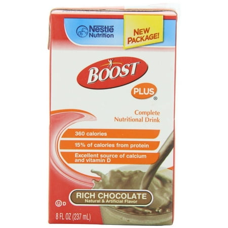 UPC 043900932309 product image for BOOST PLUS Rich Chocolate - 108 Count 8 fl Ounce Tetra Brik | upcitemdb.com