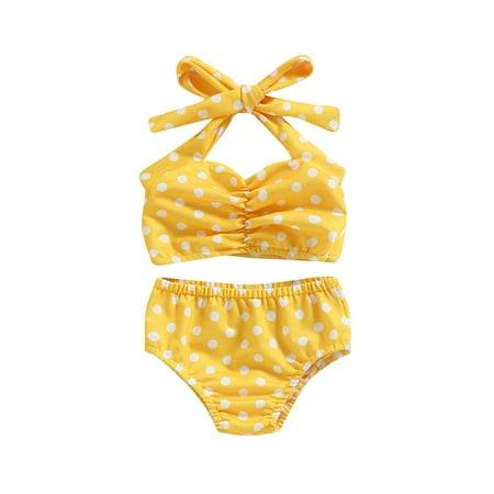 Baby Girl Bathing Suit Toddler Girls Swimsuit Halter Top Bikini Bottoms Swimming Suit
Baby Girl Bathing Suit Toddler Girls Swimsuit Halter Top Bikini Bottoms Swimming Suit