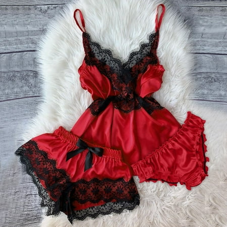 Daqian Plus Size Womens Pajamas Clearance Women V-Neck Eyelash Lace Sexy Stain Camisole Pajamas Bowknot Shorts Set Pajamas for Women Clearance Red XXL(XXL)
Daqian Plus Size Womens Pajamas Clearance Women V-Neck Eyelash Lace Sexy Stain Camisole Pajamas Bowknot Shorts Set Pajamas for Women Clearance Red XXL(XXL)