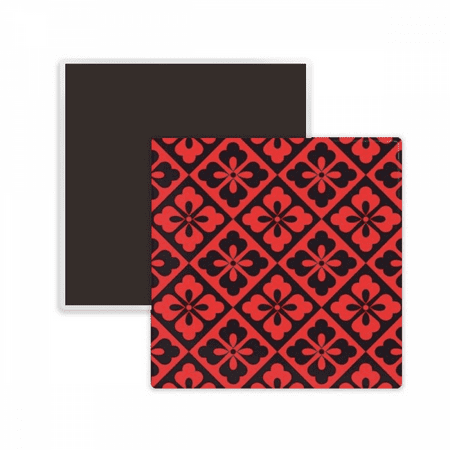 Japan Traditional Culture Square Ceracs Fridge Magnet Keepsake Memento