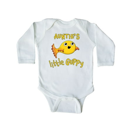 Inktastic Auntie s Little Guppy- cute yellow fish Gift Baby Boy or Baby Girl Long Sleeve Bodysuit
Inktastic Auntie s Little Guppy- cute yellow fish Gift Baby Boy or Baby Girl Long Sleeve Bodysuit