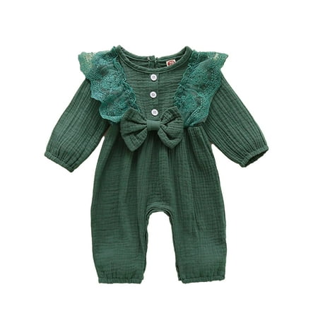SuoKom Baby Boys Girls Bodysuit Toddler Infants Pure Cotton Coverall Long Sleeve Lace Bow Solid Color Comfortable Jumpsuit Romper Baby Clothes Essentials (0-24 Months)
SuoKom Baby Boys Girls Bodysuit Toddler Infants Pure Cotton Coverall Long Sleeve Lace Bow Solid Color Comfortable Jumpsuit Romper Baby Clothes Essentials (0-24 Months)