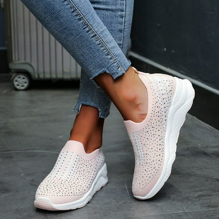 ForestYashe Women s Shoes Summer New Breathable Sports Shoes Women s Mesh Flying Woven