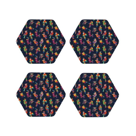 Honeii Colorful Birds Print Leather Coaster Set of 4 Ideal for Safeguarding Your Furniture from Drinks Spills and Effortless Cleanup-Hexagon
Honeii Colorful Birds Print Leather Coaster Set of 4 Ideal for Safeguarding Your Furniture from Drinks Spills and Effortless Cleanup-Hexagon
