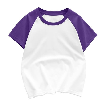 Bouanq Toddler Baby Basic Shirts Short Sleeve Tee Tops Color Block Crew Neck Tops Toddler Boy Girl T-Shirt Kids Solid Color Tops Blouse 3-12 T
Bouanq Toddler Baby Basic Shirts Short Sleeve Tee Tops Color Block Crew Neck Tops Toddler Boy Girl T-Shirt Kids Solid Color Tops Blouse 3-12 T