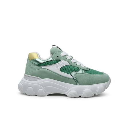 

HOGAN HYPERACTIVE GREEN SUEDE BLEND SNEAKERS