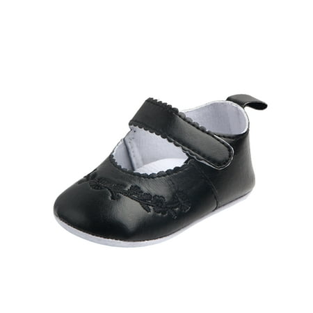 Sanviglor Baby Girls Crib Shoes Soft Sole Flats Prewalker Mary Jane Wedding Breathable Fashion Princess Dress Shoe Comfort First Walkers Black 0-6 months
Sanviglor Baby Girls Crib Shoes Soft Sole Flats Prewalker Mary Jane Wedding Breathable Fashion Princess Dress Shoe Comfort First Walkers Black 0-6 months