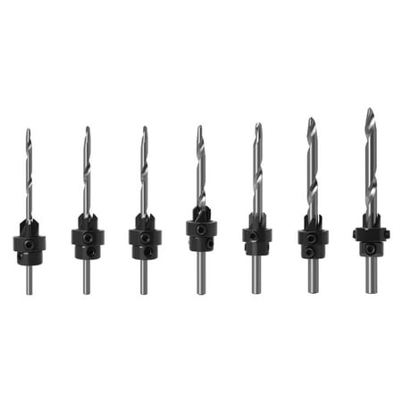 Feiruifan 7Pcs Wood Drill High Hardness Easy to Mount Solid Pro Wood Countersink Drill for Home
Feiruifan 7Pcs Wood Drill High Hardness Easy to Mount Solid Pro Wood Countersink Drill for Home