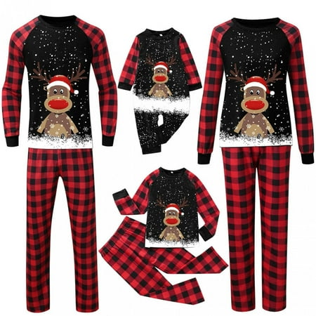 Christmas Pajamas for Family Funny Elk Deer Graphic Matching Pjs Sets Soft Red and Black Plaid Long Sleeve Sleepwear
Christmas Pajamas for Family Funny Elk Deer Graphic Matching Pjs Sets Soft Red and Black Plaid Long Sleeve Sleepwear