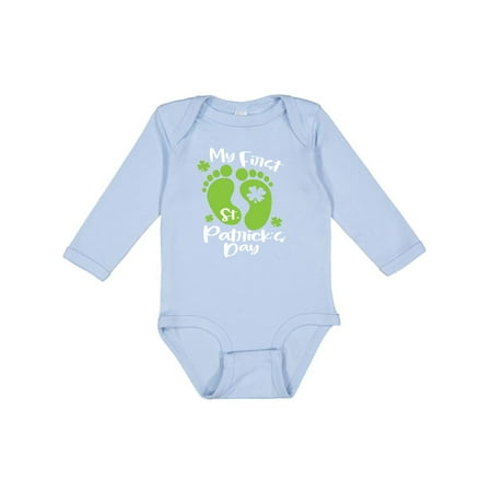 Inktastic My 1st St. Patrick s Day with Green Baby Footprints Gift Baby Boy or Baby Girl Long Sleeve Bodysuit
Inktastic My 1st St. Patrick s Day with Green Baby Footprints Gift Baby Boy or Baby Girl Long Sleeve Bodysuit