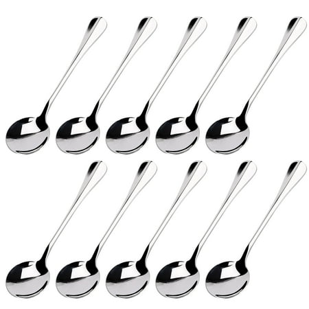 Unique Bargains Stainless Steel Spoons Set of 10 for Dining Spoons 5.1 Length
Unique Bargains Stainless Steel Spoons Set of 10 for Dining Spoons 5.1 Length
