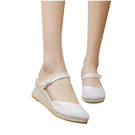 Midsumdr Wedge Sandals For Women Casual Summer Knitted Close Toe Wedge Platform Sandals Ankle Strap Heels Shoes High Heel Women Sandals Summer Shoes for Women
Midsumdr Wedge Sandals For Women Casual Summer Knitted Close Toe Wedge Platform Sandals Ankle Strap Heels Shoes High Heel Women Sandals Summer Shoes for Women