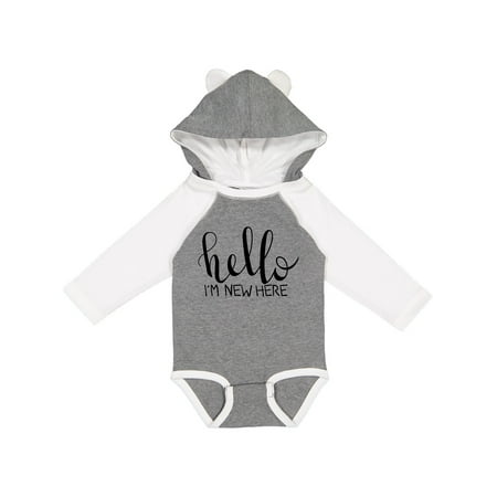 Inktastic Hello I m New Here- Hand Drawn Type Gift Baby Boy or Baby Girl Long Sleeve Bodysuit
Inktastic Hello I m New Here- Hand Drawn Type Gift Baby Boy or Baby Girl Long Sleeve Bodysuit