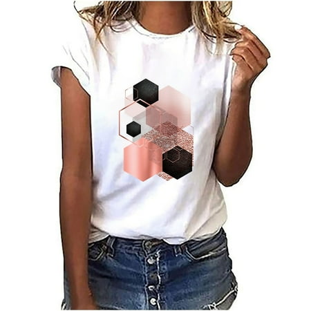 Corset Top Maternity Shirts Women s Fashion Geometric Graphic Print HarAjuku Female Round Neck Loose T-shirt Womens Tank Tops Black Crop Top New Arrival White L
Corset Top Maternity Shirts Women s Fashion Geometric Graphic Print HarAjuku Female Round Neck Loose T-shirt Womens Tank Tops Black Crop Top New Arrival White L