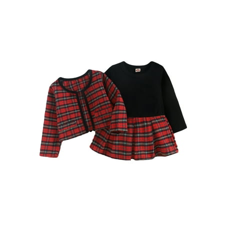 Canrulo Christmas Toddler Baby Girls Long Sleeve Cardigan Coat Outwear +Plaids Dress Tutu Skirt 2Pcs Party Outfits Red 3-6 Months
Canrulo Christmas Toddler Baby Girls Long Sleeve Cardigan Coat Outwear +Plaids Dress Tutu Skirt 2Pcs Party Outfits Red 3-6 Months
