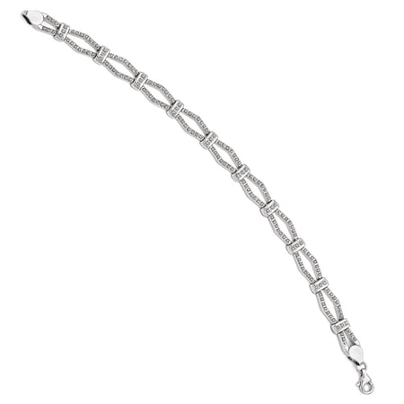14k White Gold Diamond Fascination 7.5in Link Bracelet w/ Gift Box 14k White Gold Diamond Fascination 7.5in Link Bracelet w/ Gift Box