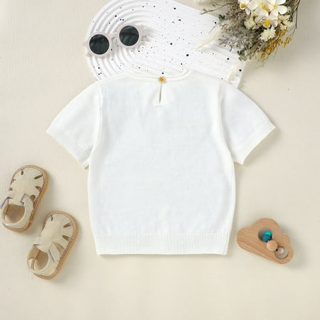 PEASKJP Toddler Tees for Girls Stretchy Jumpsuits Toddler Baby Girl Ruffle Sleeve Cotton T Shirts Summer Tank Tops Tee White 9-12 Months
PEASKJP Toddler Tees for Girls Stretchy Jumpsuits Toddler Baby Girl Ruffle Sleeve Cotton T Shirts Summer Tank Tops Tee White 9-12 Months