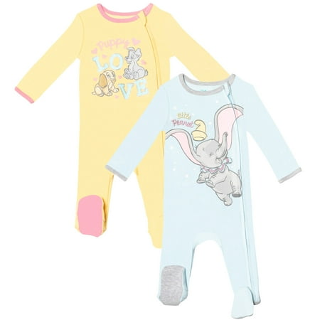 Disney Classics Lady and the Tramp Dumbo Newborn Baby Girls 2 Pack Sleep N Play Coveralls 3-6 Months
Disney Classics Lady and the Tramp Dumbo Newborn Baby Girls 2 Pack Sleep N Play Coveralls 3-6 Months