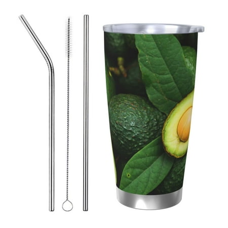 Uemuo Fresh Avocados Print Travel Coffee Mug 20oz Double-walled Car Cup Stainless Steel Insulated Tumbler Leak-proof Travel Cup Reusable Straw Car Cup-Straw Three-piece Set
Uemuo Fresh Avocados Print Travel Coffee Mug 20oz Double-walled Car Cup Stainless Steel Insulated Tumbler Leak-proof Travel Cup Reusable Straw Car Cup-Straw Three-piece Set