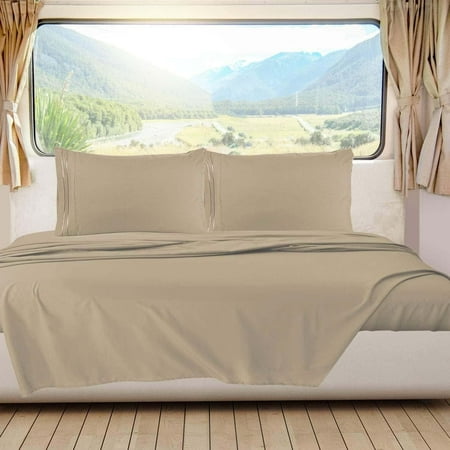 Omsix Bedding Short Queen Sheets RV Omsix Set for Campers Deep Pockets Fitted RV Bunk Sheets 4-Piece 1800 Microfiber Bed Sheet Set Cool and Breathable RV Queen Sheets Cream Beige
Omsix Bedding Short Queen Sheets RV Omsix Set for Campers Deep Pockets Fitted RV Bunk Sheets 4-Piece 1800 Microfiber Bed Sheet Set Cool and Breathable RV Queen Sheets Cream Beige