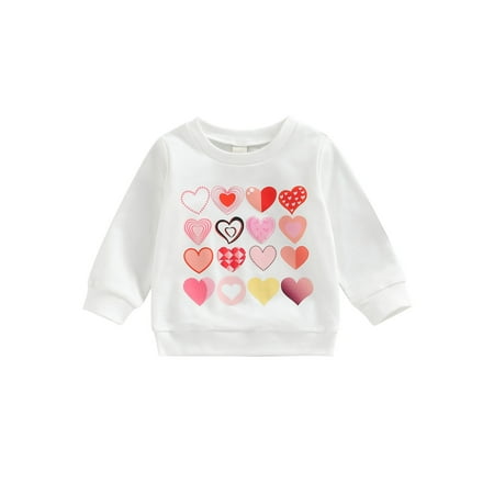 Bagilaanoe Toddler Baby Girl Boy Valentine s Day Sweatshirt Long Sleeve Heart Print Pullover 6M 12M 18M 24M 3T 4T Kids Loose Tee Tops
Bagilaanoe Toddler Baby Girl Boy Valentine s Day Sweatshirt Long Sleeve Heart Print Pullover 6M 12M 18M 24M 3T 4T Kids Loose Tee Tops